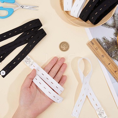 10Pcs 2 Colors TPU Elastic Binding Straps FIND-GF0004-18-1