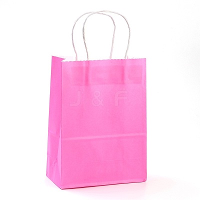 Pure Color Kraft Paper Bags AJEW-G020-B-02-1