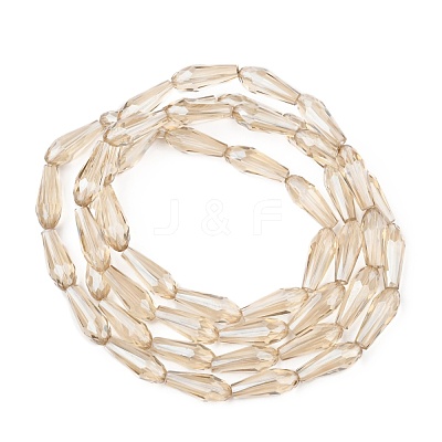 Electroplate Glass Beads Strands EGLA-L015-HP-B05-1
