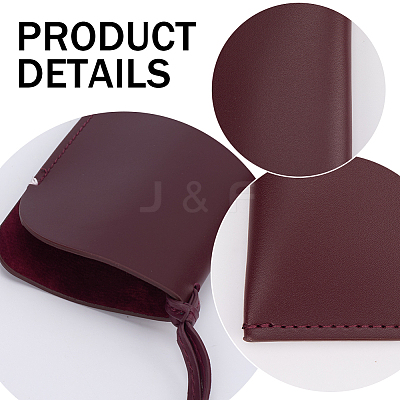 Rectangle PU Leather Eyelasses Case AJEW-WH20130-58D-1
