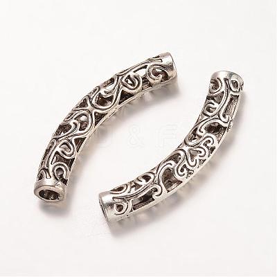 Tibetan Style Alloy Tube Beads PALLOY-K226-01AS-1