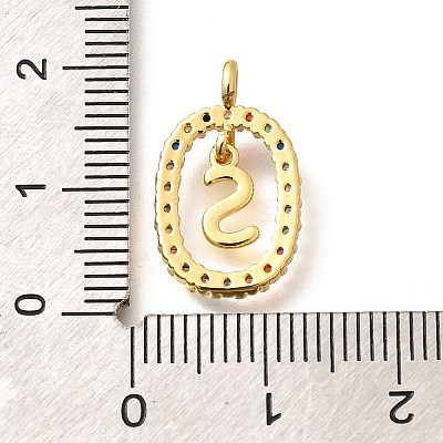 Brass Micro Pave Cubic Zirconia Pendants ZIRC-P123-01G-S02-1