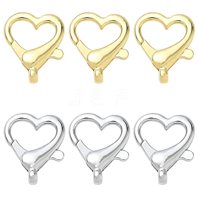 10Pcs 2 Colors Alloy Lobster Claw Clasps FIND-YW0009-35-1