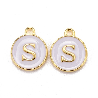 Golden Plated Alloy Charms X-ENAM-S118-01S-1