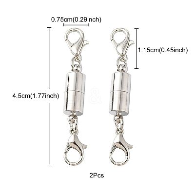 Brass Magnetic Clasps KK-YW0001-58S-1