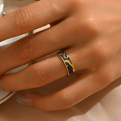 Irregular Pattern Brass Finger Rings for Women YY3361-1-1