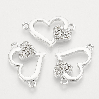 Alloy Rhinestone Links connectors X-ALRI-Q235-021P-1