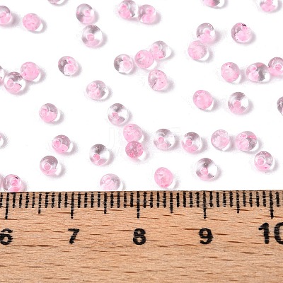 8/0 Inside Colours Transparent Glass Seed Beads SEED-T007-06G-1