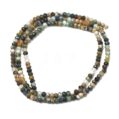 Natural Chrysocolla and Lapis Lazuli Beads Strands GG-CBA9631-C03-03A-1