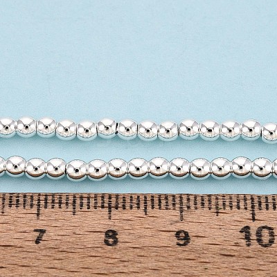 Electroplate Non-magnetic Synthetic Hematite Bead Strands G-Q466-3mm-02-1
