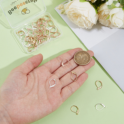 60Pcs 3 Styles 304 Stainless Steel Leverback Earring Findings STAS-BBC0008-30E-1