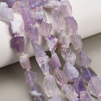 Raw Rough Natural Lavender Amethyst Beads Strands GG-CBAA9B4-F02-1