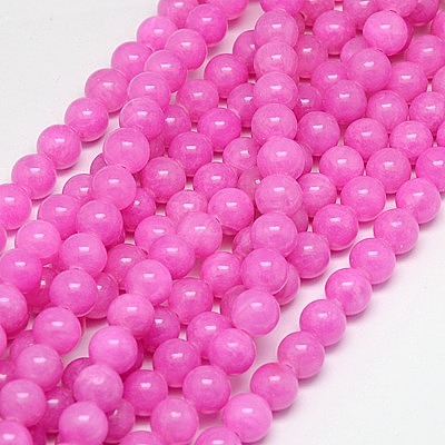 Natural Yellow Jade Beads Strands G-G598-6mm-YXS-30-1