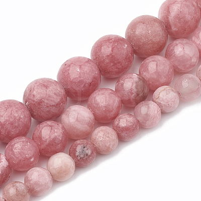 Natural Chalcedony Beads Strands G-S333-6mm-007-1