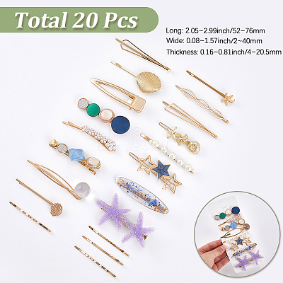 Zinc Alloy Alligator Hair Clips PHAR-SP0001-07-1