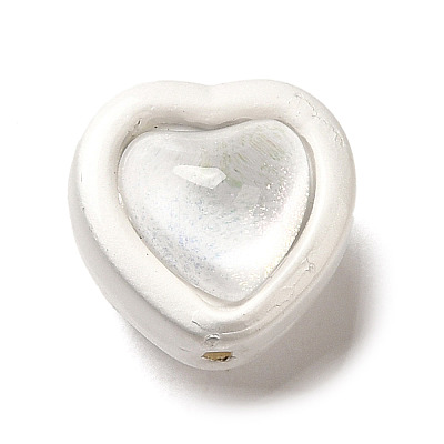 Alloy & Transparent Glass Beads FIND-G070-01C-1