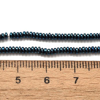 Electroplated Synthetic Non-magnetic Hematite Beads Strands G-L613-G01-01C-1
