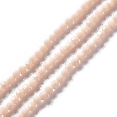 Faceted(32 Facets) Glass Beads Strands EGLA-J042-35A-03-1