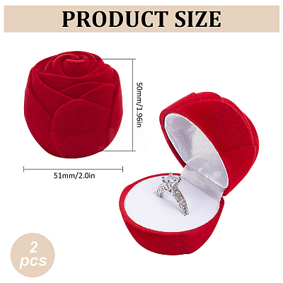 Rose Velvet Jewelry Boxes CON-WH0092-63B-1