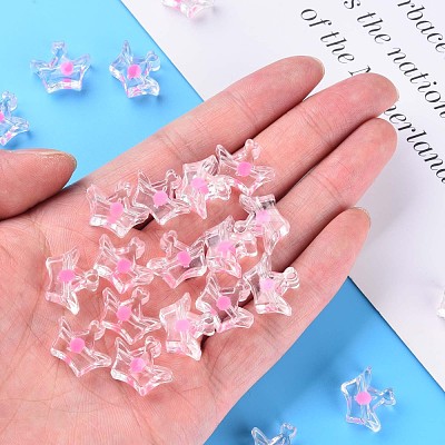 Transparent Acrylic Beads MACR-S373-105-B04-1