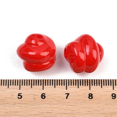 Opaque Acrylic Beads OACR-H034-39D-1