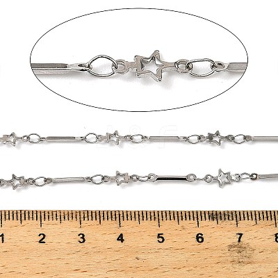 304 Stainless Steel Bar Link Chains CHS-H114-06P-1