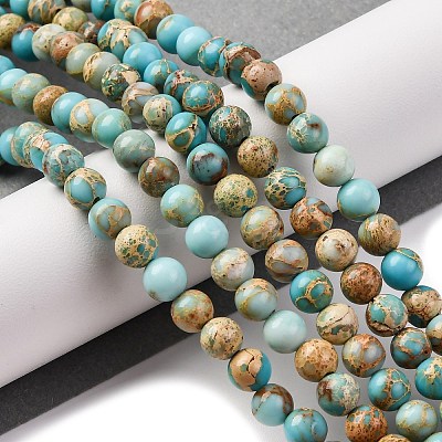 Dyed Natural Regalite/Imperial Jasper/Sea Sediment Jasper Beads Strands X-G-B124-C02-03-1