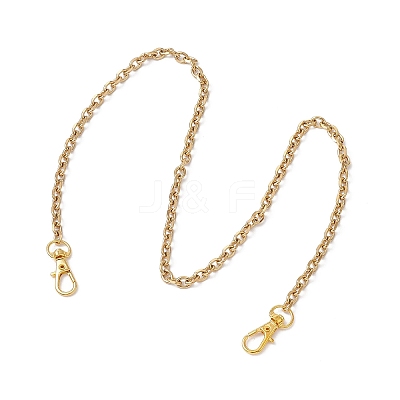 304 Stainless Steel Cable Chain Purse Chains AJEW-BA00159-02-1