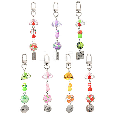 Handmade Polymer Clay & Acrylic & Resin & Glass Pendant Decorations KEYC-FS00037-01-1