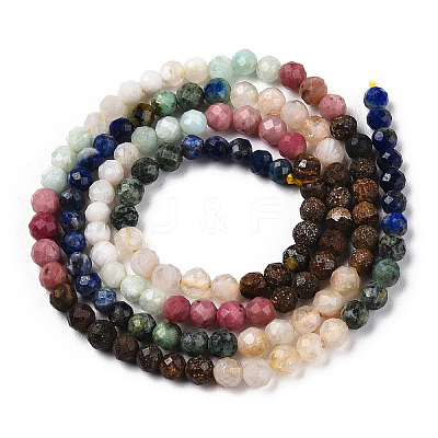 Natural Mixed Gemstone Beads Strands G-D080-A01-02-36-1