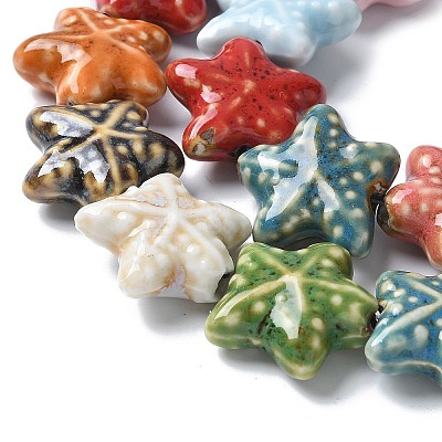 Ocean Series Handmade Porcelain Beads PORC-R002-05-03-1