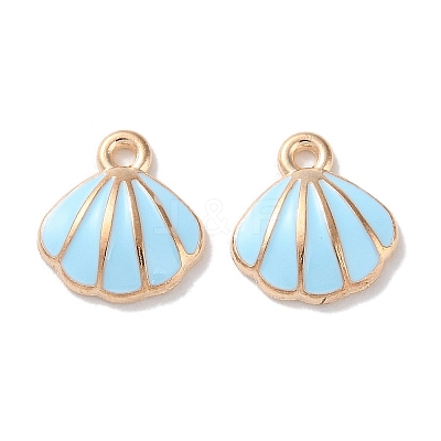 Alloy Enamel Pendants ENAM-O001-02D-G-1