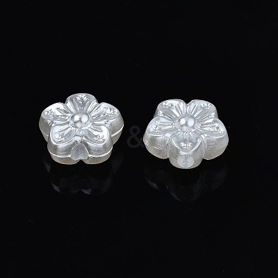 ABS Plastic Imitation Pearl Beads OACR-N008-152-1