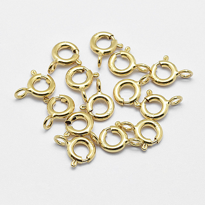 925 Sterling Silver Spring Ring Clasps STER-K167-076D-G-01-1