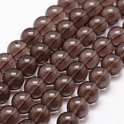 Natural Obsidian Beads Strands G-D838-6mm-01-1
