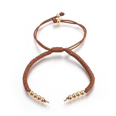 Nylon Cord Braided Bead Bracelets Making BJEW-F360-F09-1