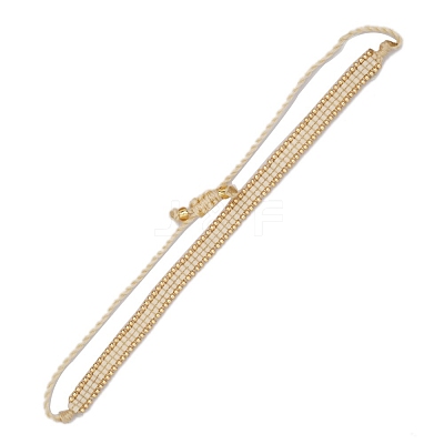 Adjustable Nylon Cord Braided Bead Bracelets BJEW-C011-17E-1