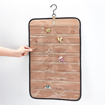 Double-sided PVC Wall-Mounted Jewelry Hanging Rolls AJEW-WH0323-01B-1