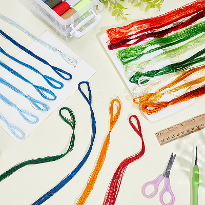 32 Skeins 4 Colors Mulberry Silk Embroidery Floss OCOR-CY0003-07-1