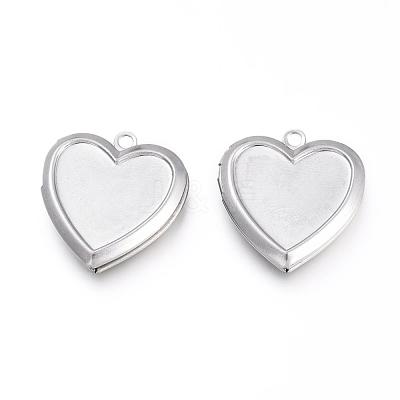 Tarnish Resistant 316 Stainless Steel Locket Pendants A-STAS-K192-09P-1