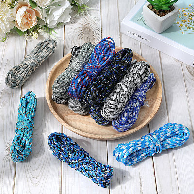 60M 12 Colors 7 Inner Cores Polyester & Spandex Cord Ropes RCP-SP0001-02B-1