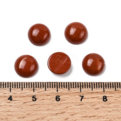 Natural Red Jasper Cabochons G-H1596-FR-10mm-15-1