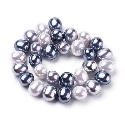 Shell Pearl Beads Strands BSHE-L035-E04-1