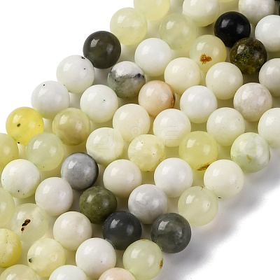 Natural New Jade Beads Strands X-G-F591-16-8MM-1