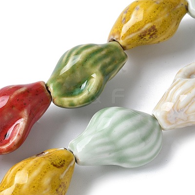 Ocean Series Handmade Porcelain Beads X-PORC-R002-04G-1