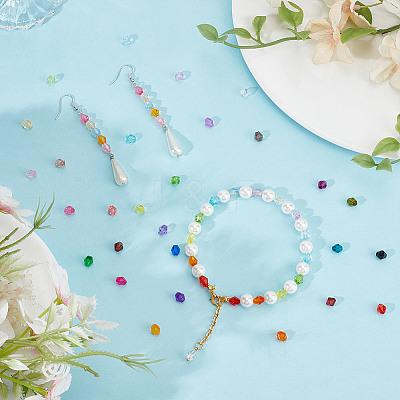 2380Pcs 28 Colors Transparent Acrylic Beads TACR-PH0001-87-1