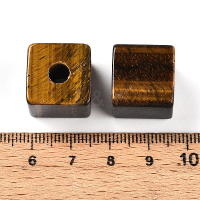 Natural Tiger Eye European Beads G-N345-07A-02-1