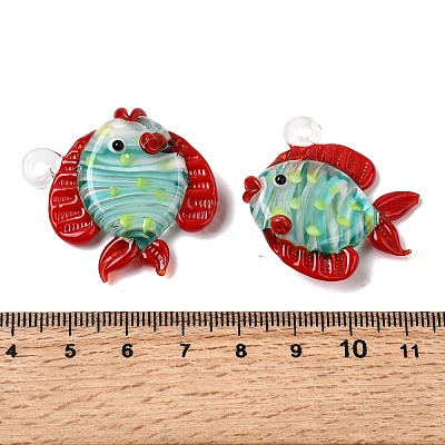 Handmade Lampwork Pendants LAMP-B035-01A-01-1