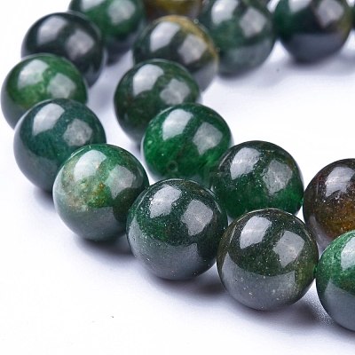 Natural Fuchsite Beads Strands G-K412-02-10mm-1