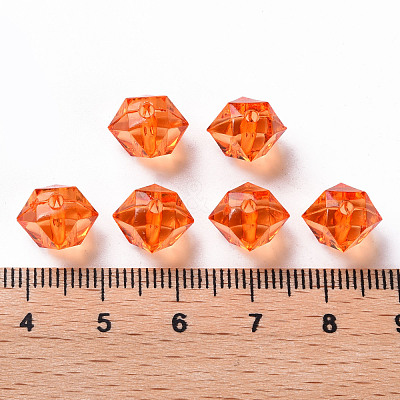 Transparent Acrylic Beads TACR-S154-15B-84-1